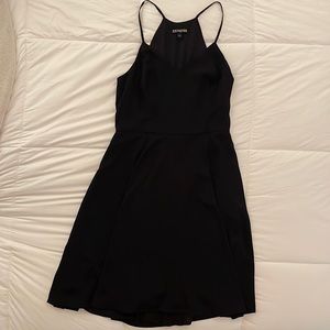 Express black mini skater dress-worn once